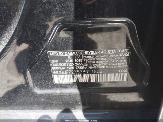 2007 MERCEDES-BENZ E 550 WDBUF72X57B021832 Photo 8
