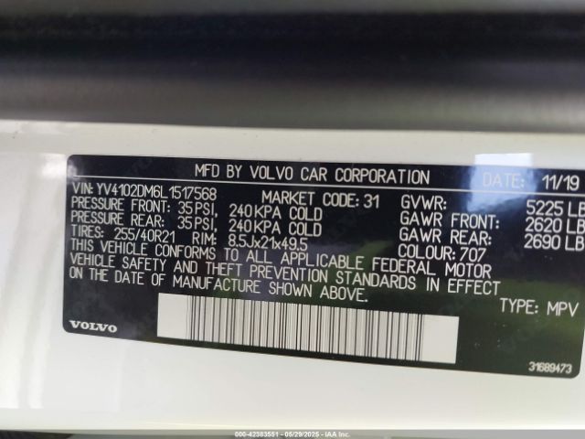 YV4102DM6L1517568 Volvo b4204t (mp)