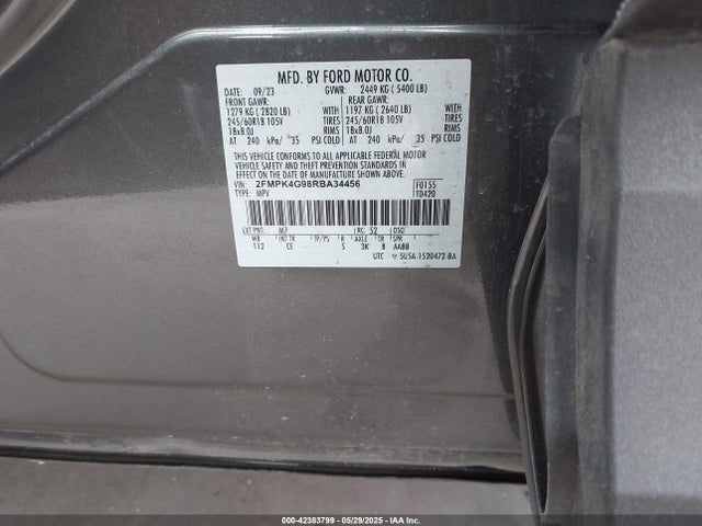 Ford gtdi 2024 2FMPK4G98RBA34456 Image 9