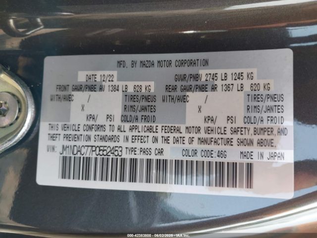 2023 MAZDA MX-5 MIATA JM1NDAC77P0552453 Photo 8