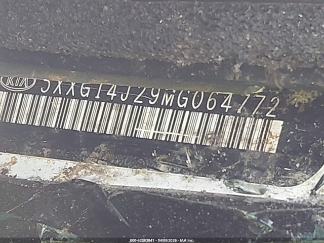 Aukcja sprzedaży 2021 Kia K5 Lxs, vin: 5XXG14J29MG064772, numer aukcji: 42383841