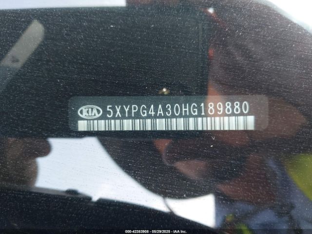 5XYPG4A30HG189880 KIA Sorento 2.4l Lx