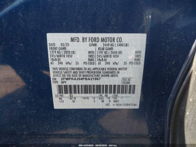 2023 FORD EDGE 2FMPK4J94PBA21967 Photo 8