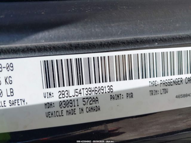 2009 DODGE CHALLENGER 2B3LJ54T39H609136 Photo 8