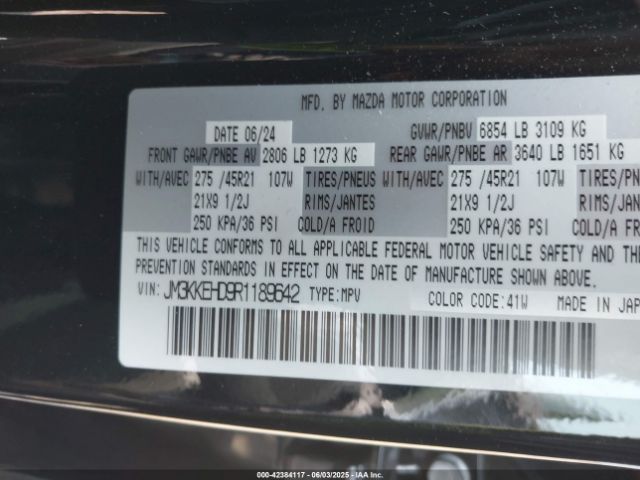 2024 MAZDA CX-90 JM3KKEHD9R1189642 Photo 8