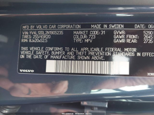 2022 VOLVO XC60 YV4L12DL2N1905235 Photo 8