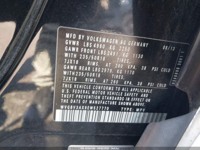 WVGBV3AX9EW527770 Volkswagen Tiguan