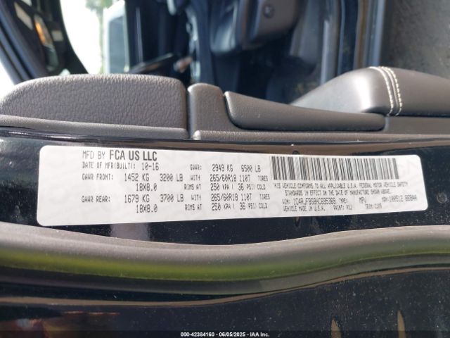 2017 JEEP GRAND CHEROKEE 1C4RJFBG8HC695369 Photo 8