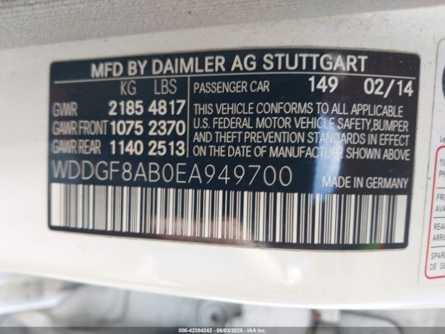 WDDGF8AB0EA949700 Mercedes-Benz C 300 Luxury 4matic/sport 4matic