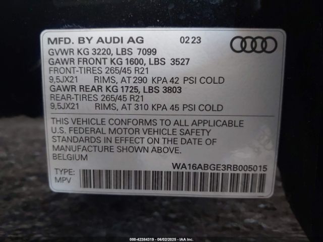 2024 AUDI Q8 E-TRON WA16ABGE3RB005015 Photo 8