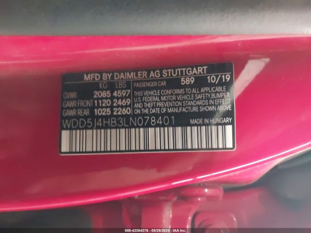 WDD5J4HB3LN078401 Mercedes-Benz m260
