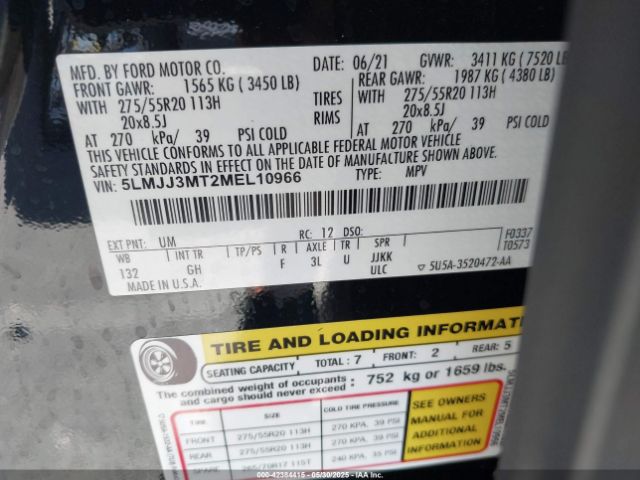 2021 LINCOLN NAVIGATOR 5LMJJ3MT2MEL10966 Photo 8