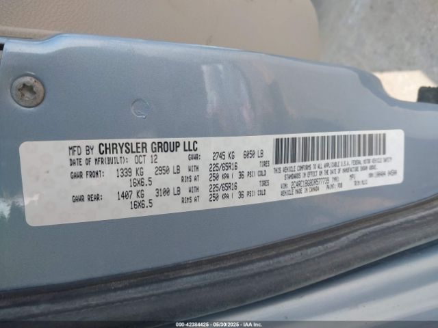 2013 CHRYSLER TOWN & COUNTRY 2C4RC1BG8DR577739 Photo 8