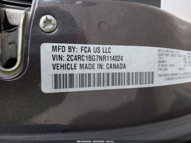 2022 CHRYSLER PACIFICA 2C4RC1BG7NR114024 Photo 8