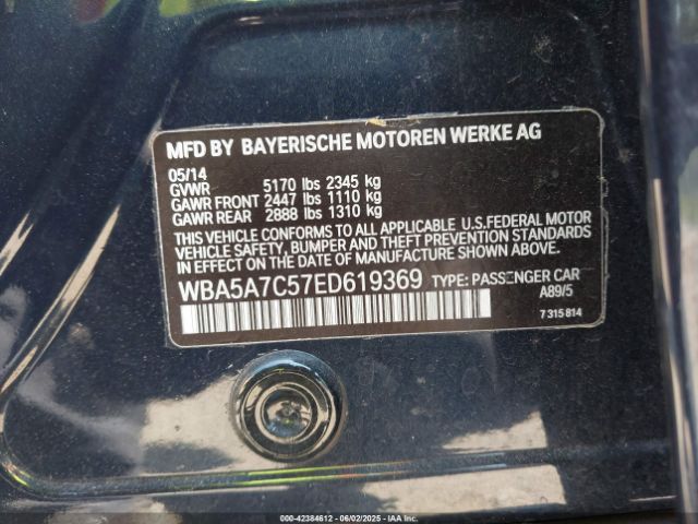 WBA5A7C57ED619369 BMW 528i Xdrive