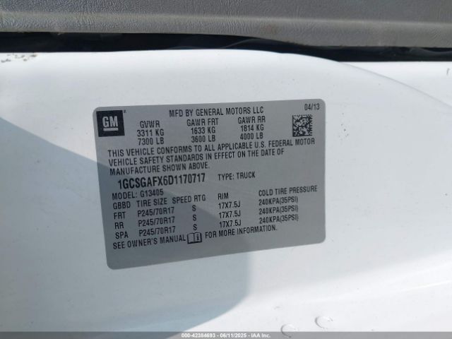 2013 CHEVROLET EXPRESS 1500 1GCSGAFX6D1170717 Photo 8