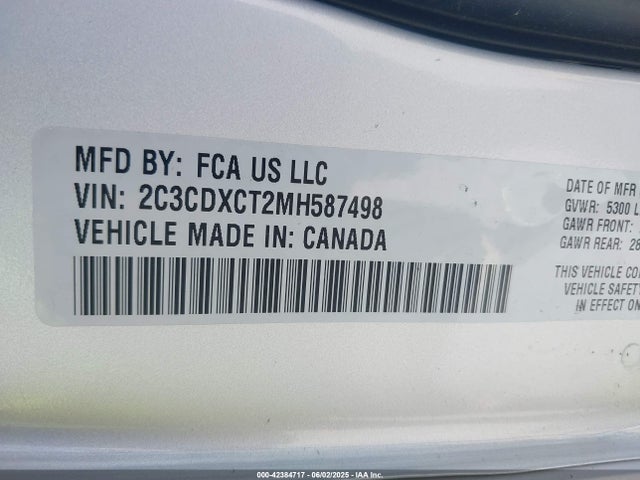 Dodge 2021 2021 2C3CDXCT2MH587498 Image 9