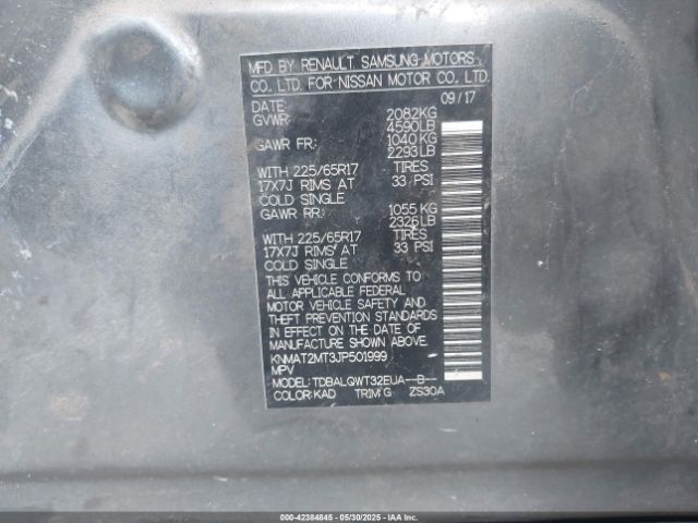 2018 NISSAN ROGUE KNMAT2MT3JP501999 Photo 8