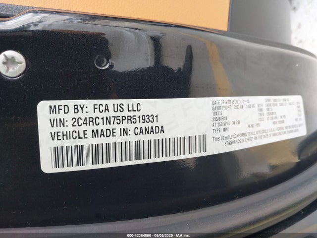Chrysler 2023 2023 2C4RC1N75PR519331 Image 9