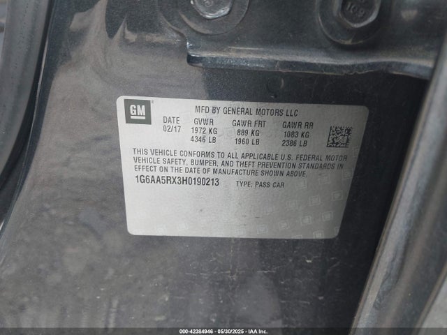 2017 CADILLAC ATS 1G6AA5RX3H0190213 Photo 8