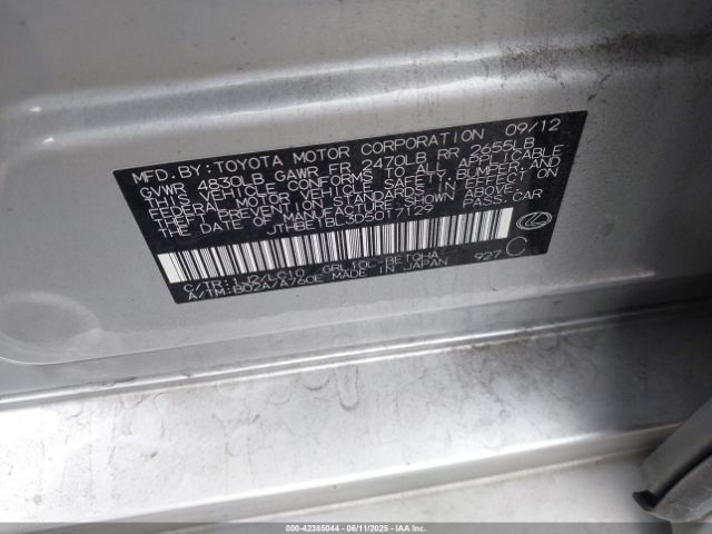 2013 LEXUS GS 350 JTHBE1BL3D5017129 Photo 8