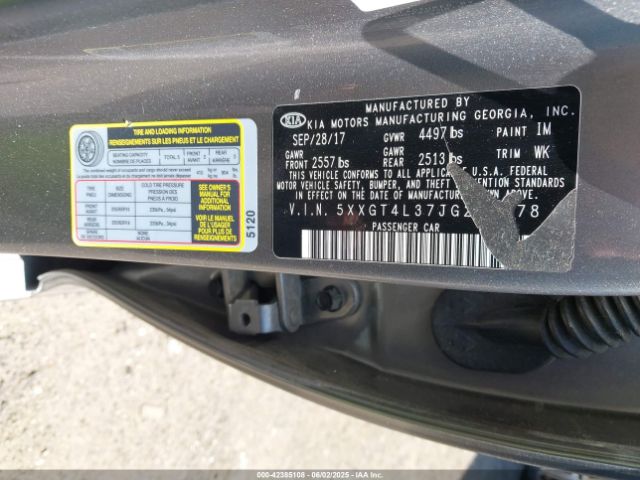 5XXGT4L37JG228578 KIA Optima Lx