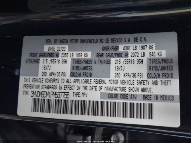 2023 MAZDA CX-30 3MVDMBDM1PM537755 Photo 8