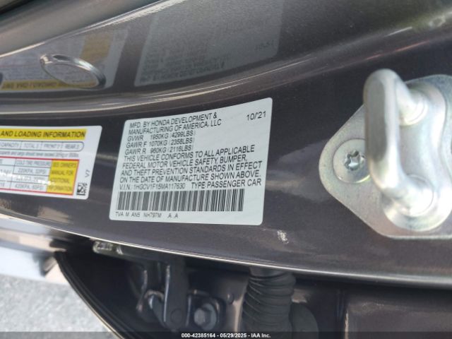 1HGCV1F15MA117630 Honda l15be