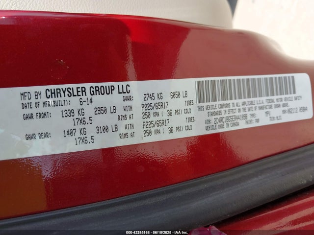 2C4RC1BG5ER441098 Chrysler Town and Country