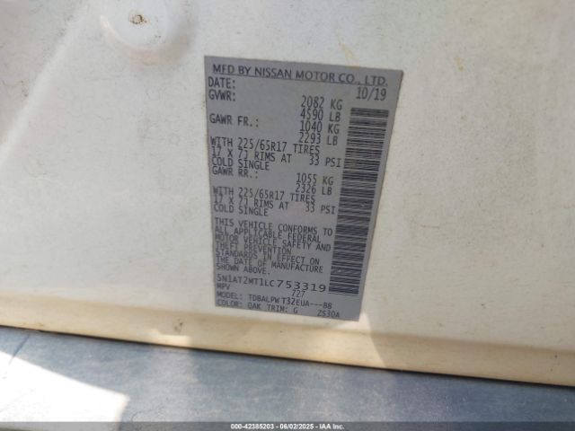 2020 NISSAN ROGUE 5N1AT2MT1LC753319 Photo 8