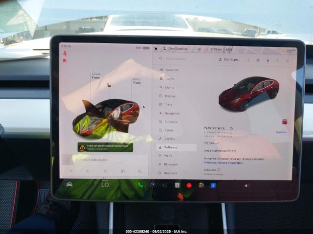 5YJ3E1EB5KF213576 Tesla MODEL 3