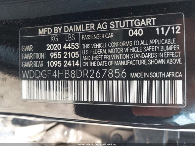 2013 MERCEDES-BENZ C 250 WDDGF4HB8DR267856 Photo 8
