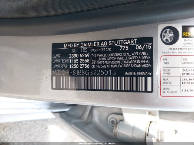 WDDHF8JB8GB225013 Mercedes-Benz 2016