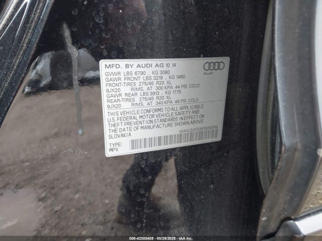 2015 AUDI Q7 WA1LGAFE8FD010384 Photo 8
