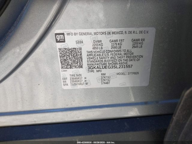 3GKALUEG3SL231557 GMC lsd