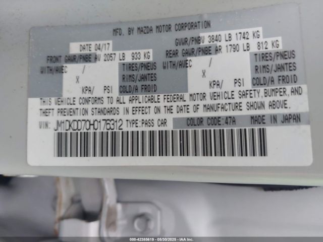 2017 MAZDA CX-3 JM1DKDD70H0176312 Photo 8