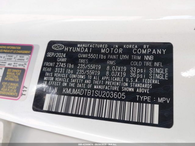 KMUMADTB1SU203605 Genesis Gv70 2.5t Awd