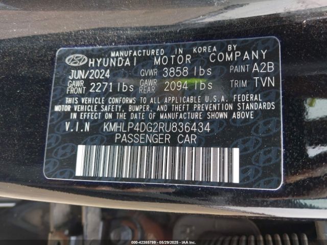 KMHLP4DG2RU836434 Hyundai Elantra Limited