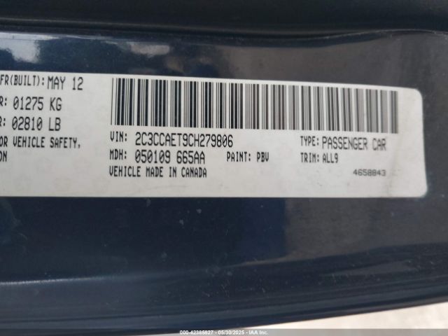 2012 CHRYSLER 300C 2C3CCAET9CH279806 Photo 8