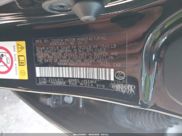 2017 LEXUS ES 350 58ABK1GG5HU066080 Photo 8