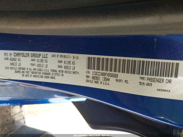 2015 CHRYSLER 200 1C3CCCAB9FN556569 Photo 8