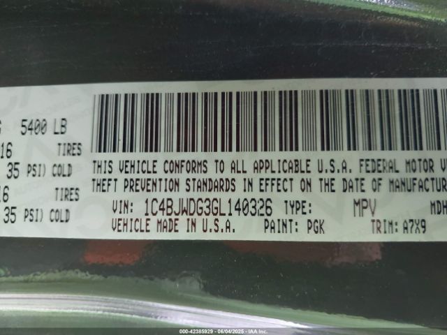 2016 JEEP WRANGLER UNLIMITED 1C4BJWDG3GL140326 Photo 8