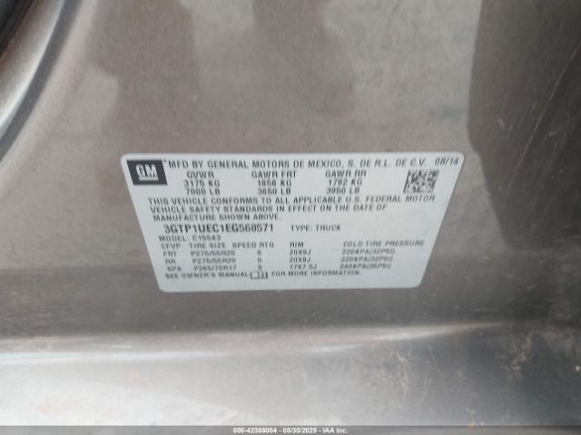 2014 GMC SIERRA 1500 3GTP1UEC1EG560571 Photo 8