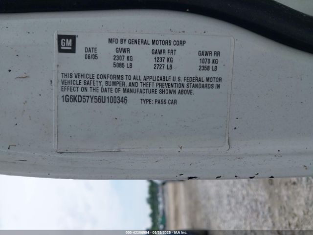 2006 CADILLAC DTS 1G6KD57Y56U100346 Photo 8