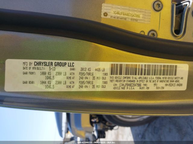 1C4NJPBA8ED547986 Jeep Patriot Sport