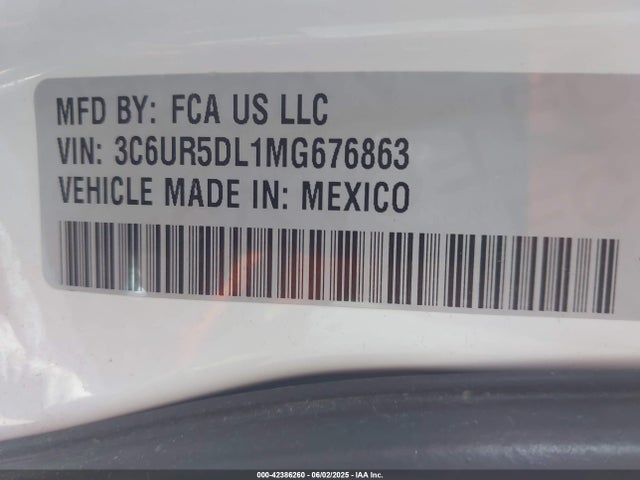 3C6UR5DL1MG676863 RAM 2500