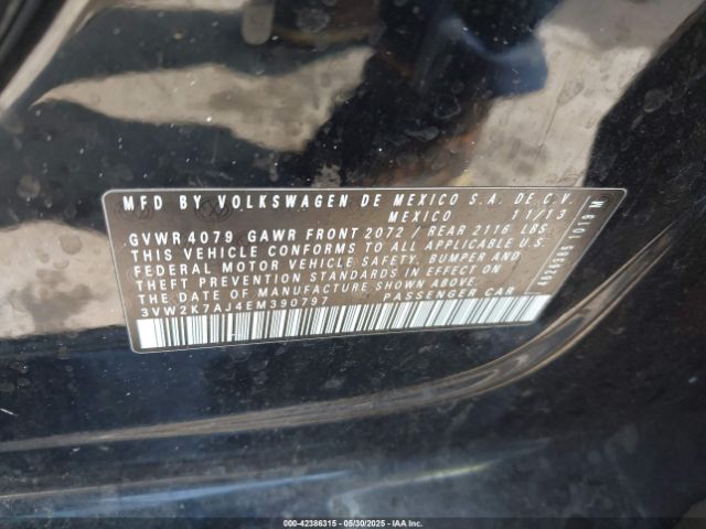 3VW2K7AJ4EM390797 Volkswagen Jetta 2.0l S