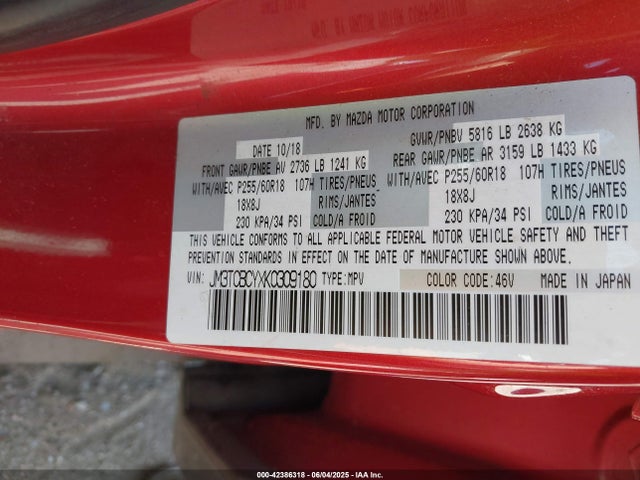 JM3TCBCYXK0309180 Mazda py turbo