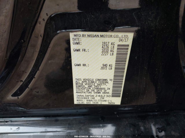 1N4AL3AP5HC246230 Nissan 2017