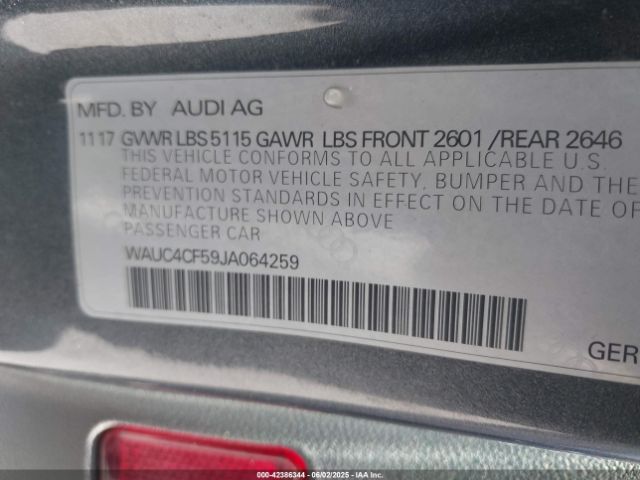 2018 AUDI S5 WAUC4CF59JA064259 Photo 8